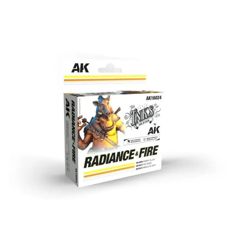 AK INTERACTIVE: The INKS - RADIANCE & FIRE SET 3 Ref. (INKS) Acrylverf Veilige Betaling