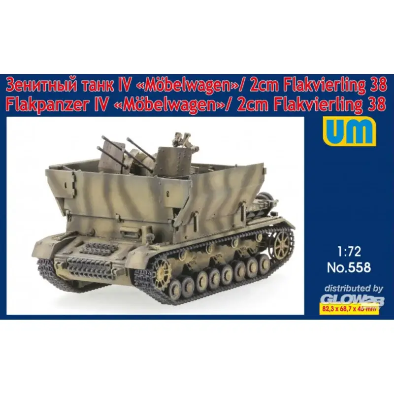 Express Levering Flakpanzer IV Mobelwagen/2cm Flakvierling38 Schaalmodel