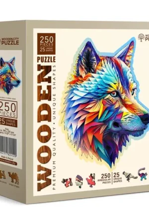 Houten stadspuzzel: CLASSY WOLF 250/25, houten, 8+ Actieprijs