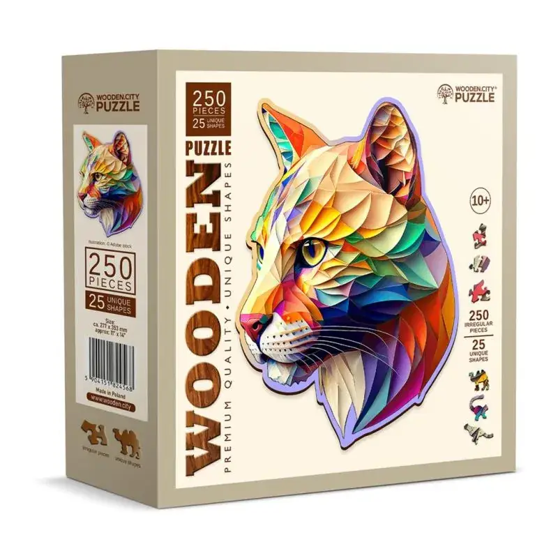 Betaalbaar Houten stadspuzzel: GAUDY COUGAR 150/15, houten, 8+