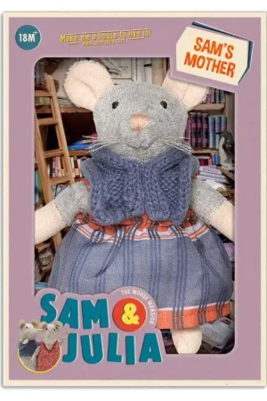 Sam&Julia PLUCHE: SAM'S MOEDER POP 12cm, in doos, 18m+ Poppe Gratis Retour