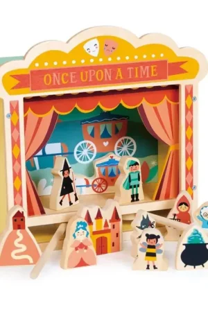 Beperkte Voorraad Mentari Conte: MINI THEATER 24,5x13x24cm, houten, in doos, 3+