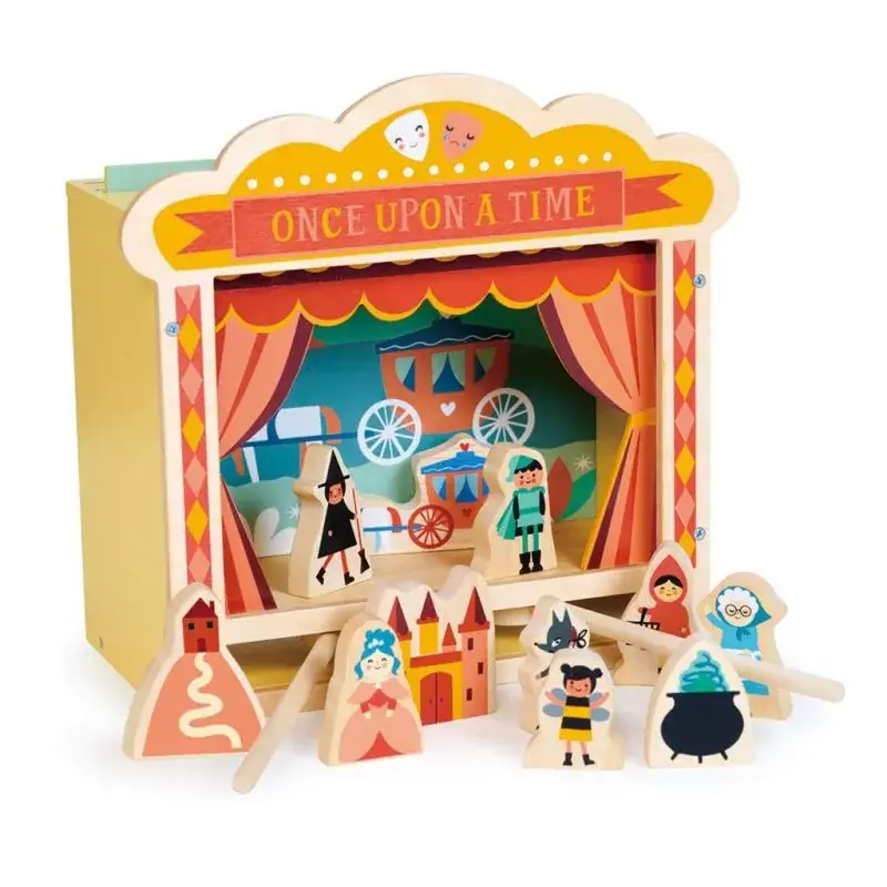 Beperkte Voorraad Mentari Conte: MINI THEATER 24,5x13x24cm, houten, in doos, 3+
