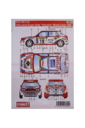 Exclusieve Aanbieding Lancia super delta valvoline Decal