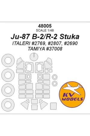 Alleen Vandaag Ju-87 B-2/R-2 Stuka (ITALERI 2769, 2807, 2690 / TAMIYA 37008) + wheels masks Accessoire