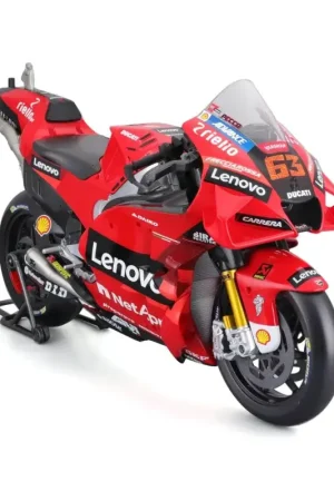 Ducati desmosedici gp22 “team lenovo” 63 francesco bagnaia moto gp season 2022 world champion Veilige Betaling