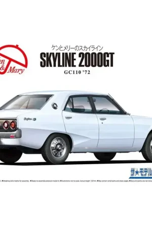 Op = Op Nissan gc110 skyline 2000gt 1972 Schaalmodel