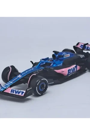 Finale Uitverkoop Alpine f1 a523 team bwt alpine 31 esteban ocon 2023 (premium packaging with helmet) Miniatuur