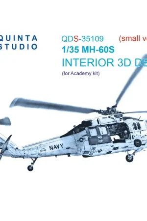 Sikorsky MH-60S 3D-Printed & colored Interior on decal paper (Academy) (Small version) Beste Prijs