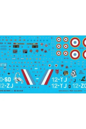 Flitsaanbieding Sticker Reprinted and improved: 1/48 Dassault Super Mystère B2 Part 3 Decal