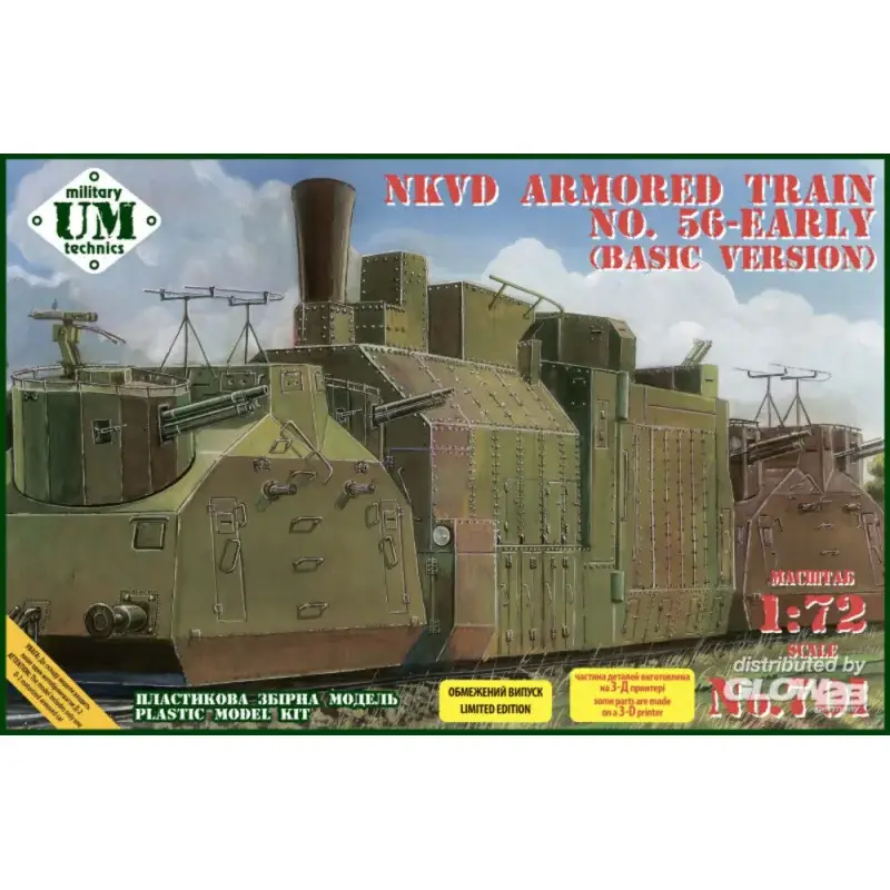 Beperkte Voorraad NKVD armored train No.56 early (basic version) Schaalmodel
