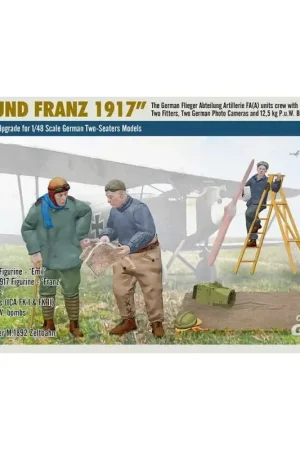 WWI German FA(A) Units Crew 'Emil und Franz 1917' w/Equipment Schaalmodel Uitverkoop