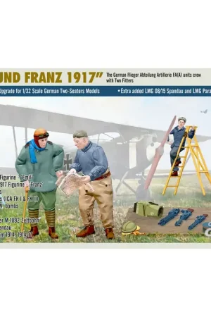 Weekendaanbieding WWI German FA(A) Units Crew 'Emil und Franz 1917' w/Equipment Schaalmodel