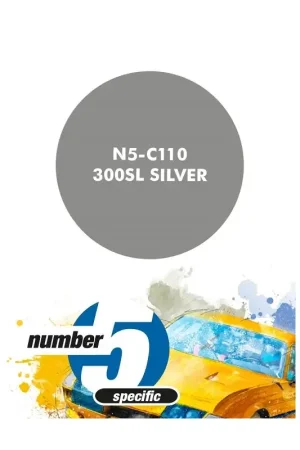 Mercedes benz 300sl silver - 30ml Acrylverf Direct Verzonden
