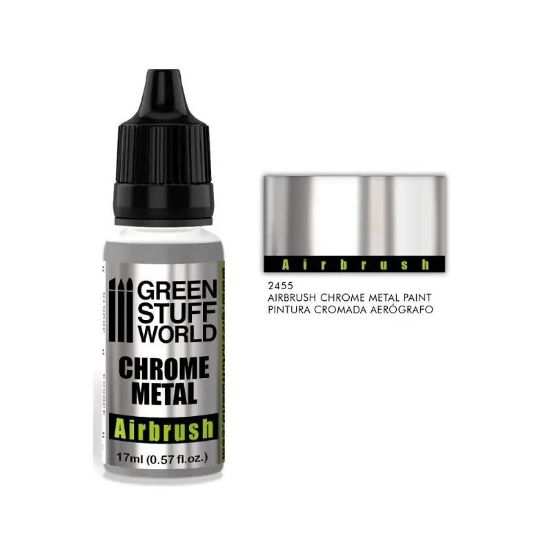 Chrome metal paint - for airbrush Acrylverf Speciale Aanbieding