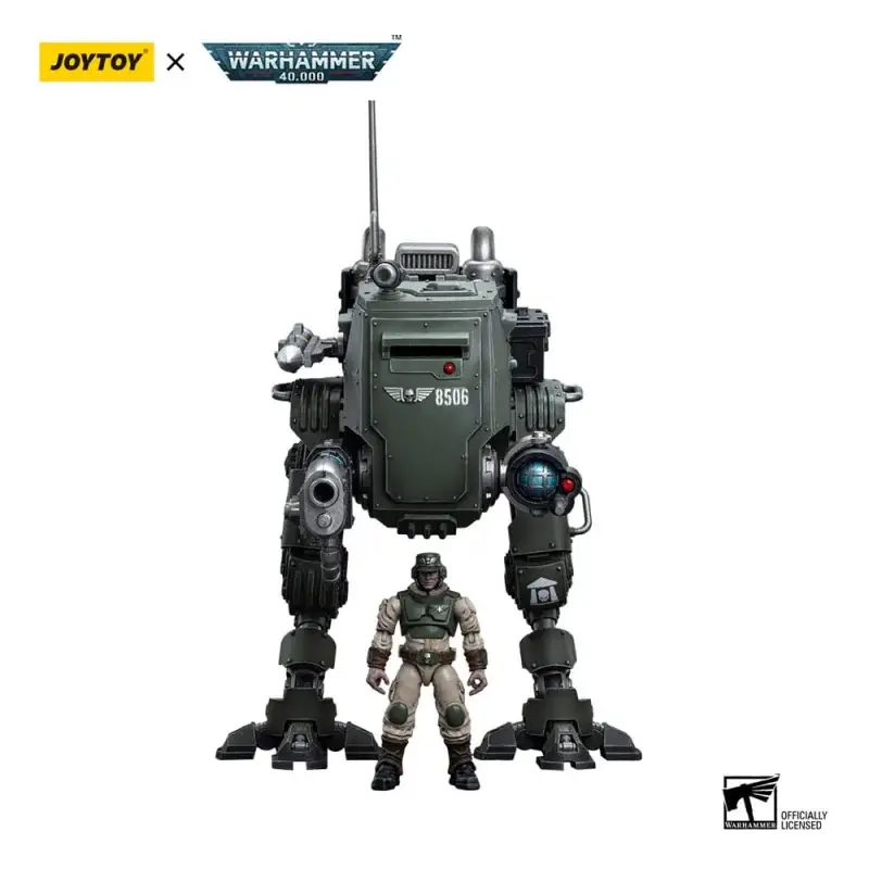Alleen Vandaag Warhammer 40k figure 1/18 Astra Militarum Cadian Armored Sentinel 12 cm Action figure