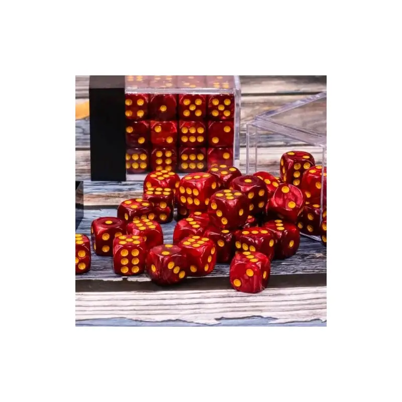 HDSP22 6-zijdige dobbelstenen - Set van 36 dobbelstenen - 12mm - Rood Rechtstreeks Van De Fabrikant