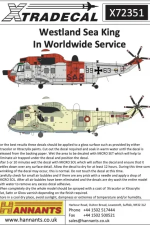 Bestel Nu Westland Sea King In Worldwide Service (9) Decal