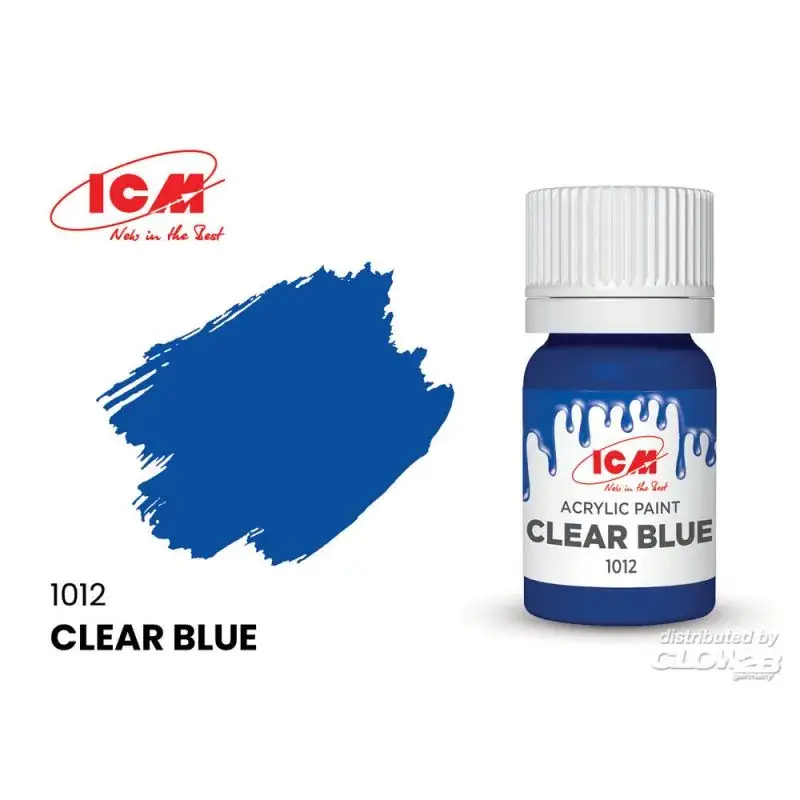 CLEAR COLORS Clear Blue bottle 12 ml Acrylverf Tijdelijk Beschikbaar
