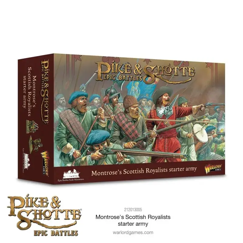 Gratis Retour Pike & Shotte Epic Battles: Montrose's Scottish Royalists Starter Army Figuur spellet