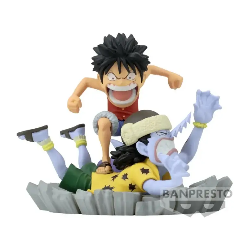 ONE PIECE - Luffy VS Arlong WCF-Log Stories 7cm Figuurtje Betrouwbaar