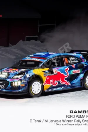 Weekendaanbieding Ford puma 8 tanak/jarveoja wrc1 sweden rally 2023 Miniatuur