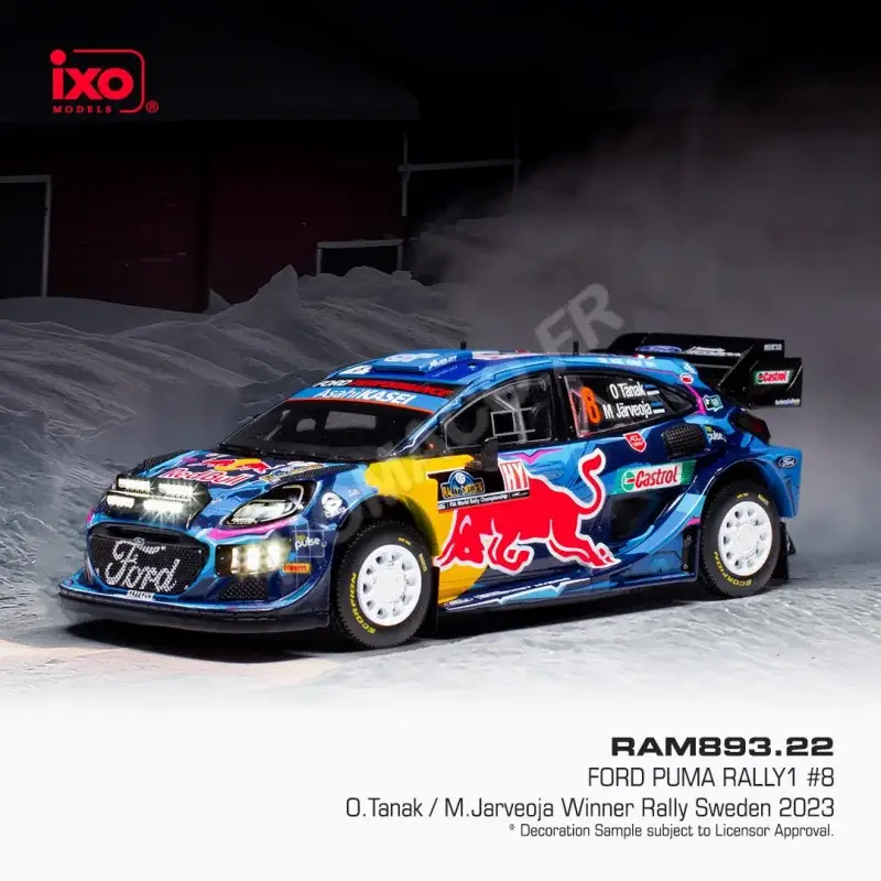 Weekendaanbieding Ford puma 8 tanak/jarveoja wrc1 sweden rally 2023 Miniatuur