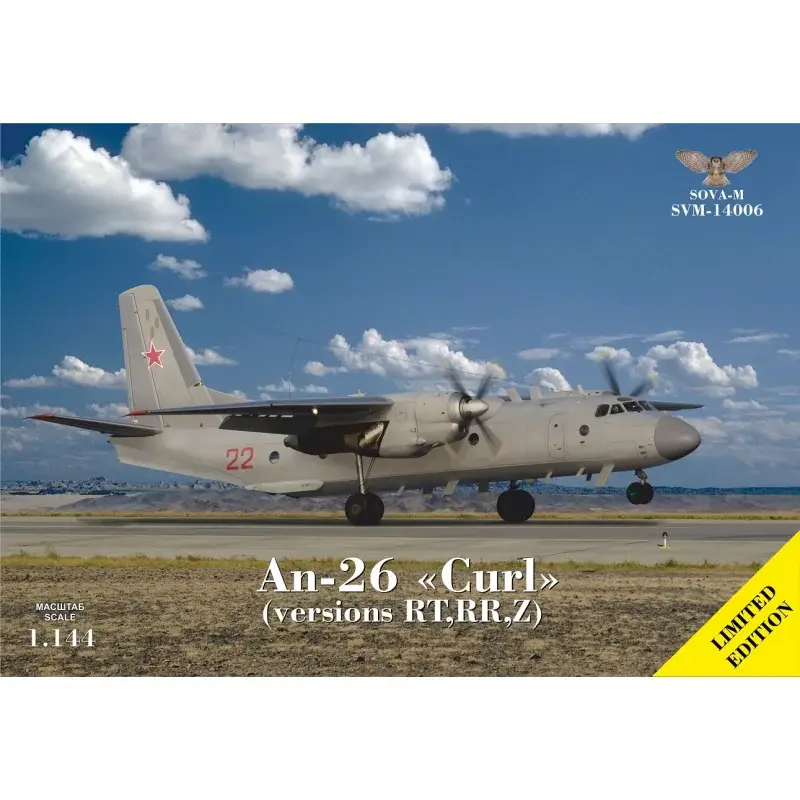 Antonov An-26 RT/RR/Z Schaalmodel Beperkte Voorraad