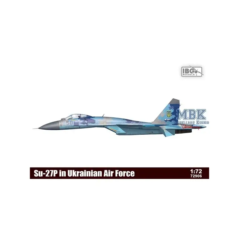 Su-27P in Ukrainian Air Force Schaalmodel Merkproduct