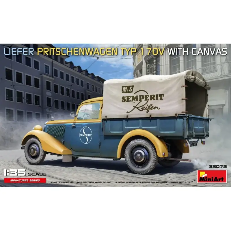 Liefer pritschenwagen typ 170v with canvas Schaalmodel Finale Uitverkoop