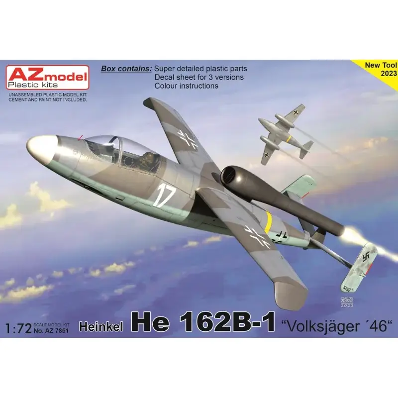 Heinkel He 162B-1 “Volksjäger 46” Schaalmodel Direct Verzonden