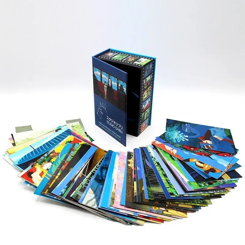 Studio ghibli briefkaarten doos (100) Dagaanbieding