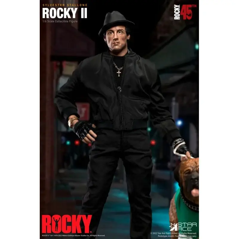 Seizoensaanbieding Rocky balboa zwart pak 1/6 deluxe af Action figure