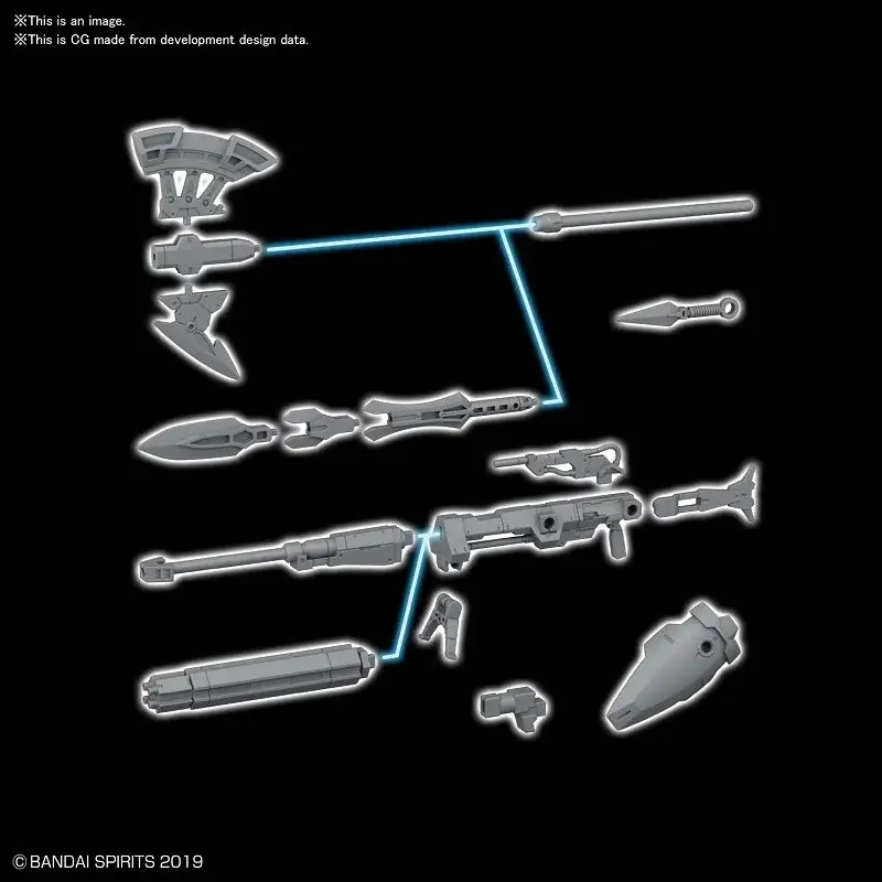 30mm op wapen 1 voor cielnova 1/144 Action figure Flitsaanbieding