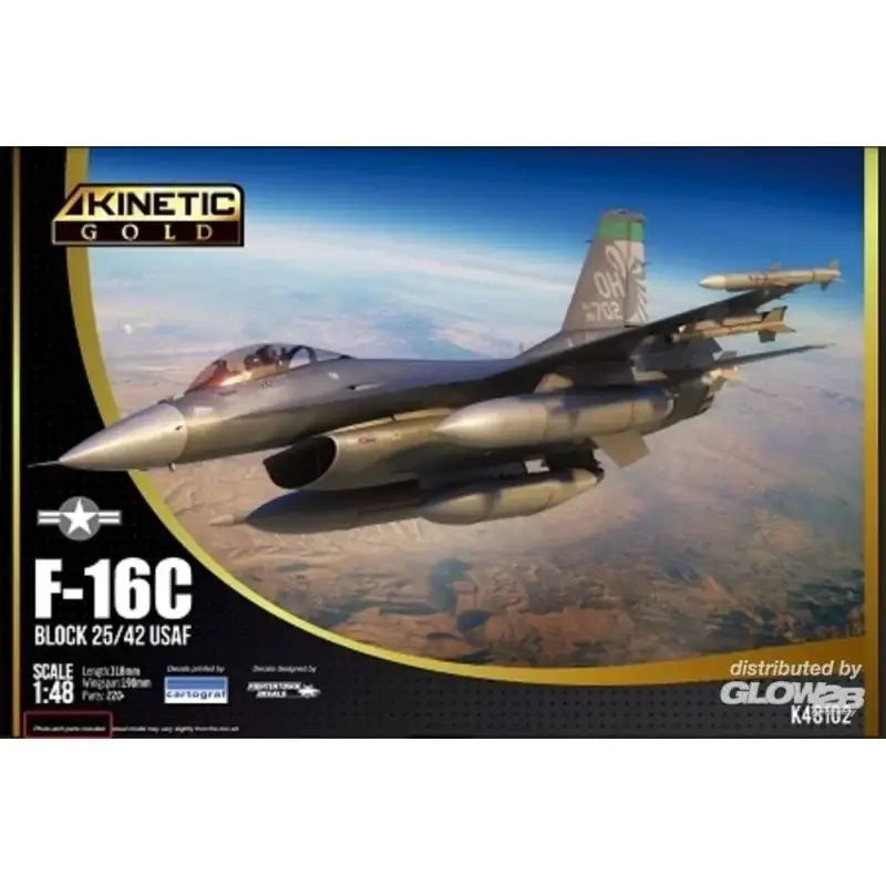 Betaalbaar F-16c blk 25 usaf Schaalmodel