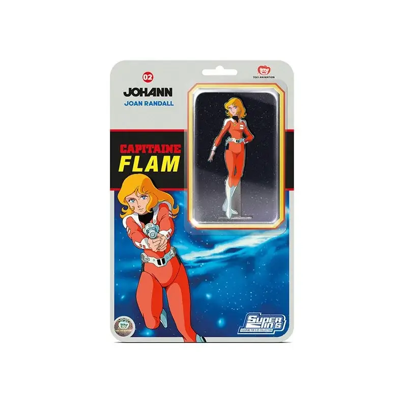 Captain Flam Pin's Blisterkaart Johann 10,5cm Pinnen Op = Op