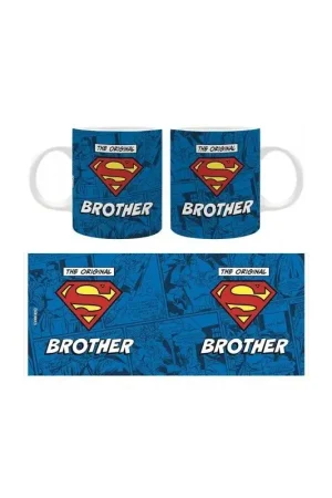 Superman - Mok 320ml - DE ORIGINELE "S" BROTHER Mug Gratis Retour