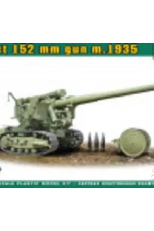 BR-2 Sovjet 152 mm zwaar kanon m.1935 Schaalmodel Must-Have