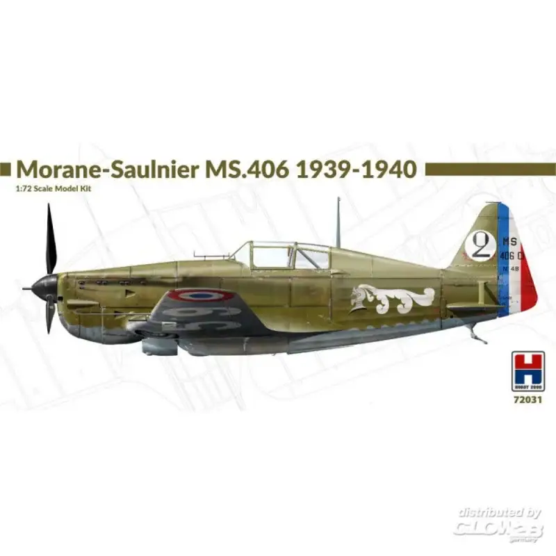 Populair Morane-Saulnier MS.406 1939-40 Schaalmodel