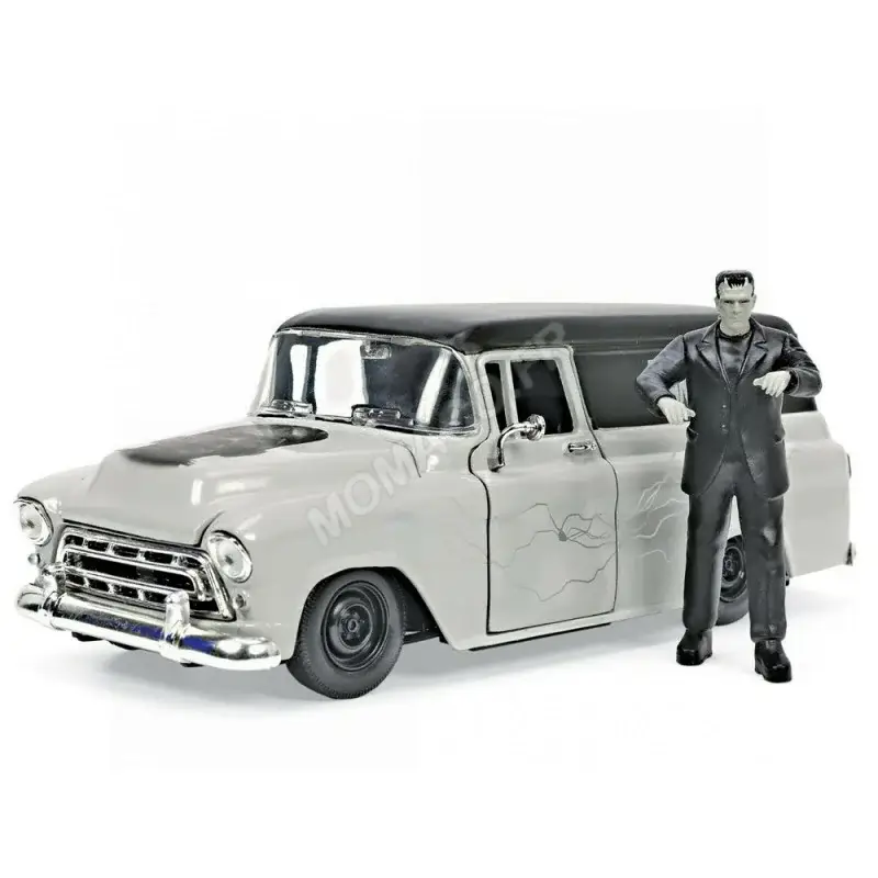 Beperkt Aanbod 1957 chevrolet suburban "frankenstein" met frankenstein beeldje Miniatuur