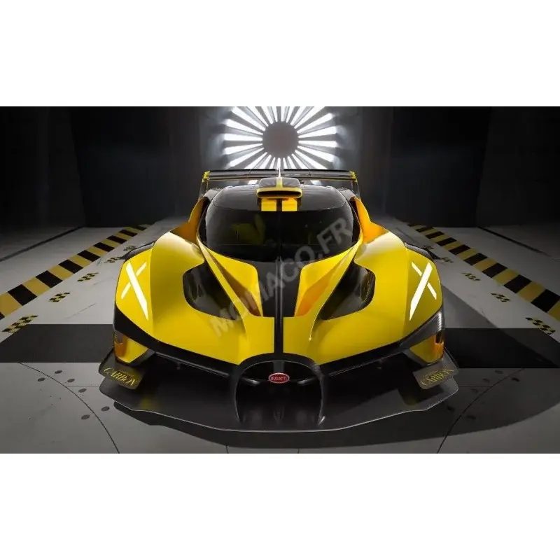 Bugatti bolide w16 8.0 vier-turbo 2020 geel Miniatuur Beste Prijs