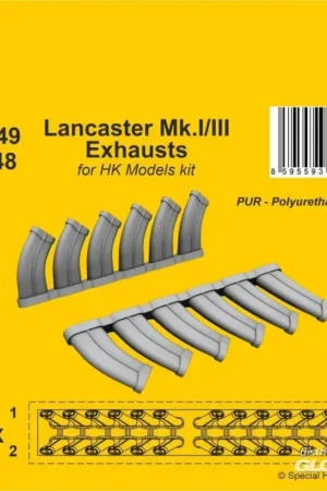 Veilige Betaling Lancaster Mk.I/III Uitlaten 1/48 / voor HK Models kit Accessoire