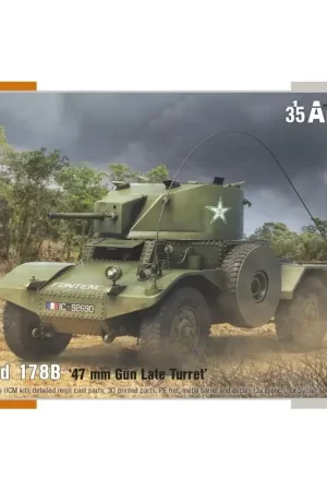 Seizoensaanbieding Panhard 178B '47 mm kanon late toren' na WOII Schaalmodel