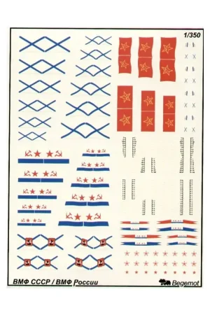 Direct Beschikbaar Vlaggen en markeringen van de Sovjet-marine Decal