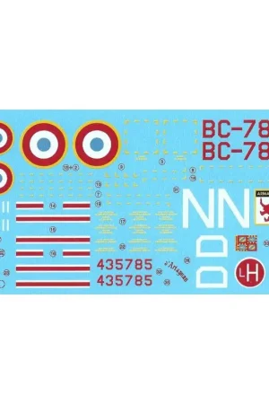 Opnieuw gedrukt! Martin B-26C Invader Frankrijk (4) Decal Premium