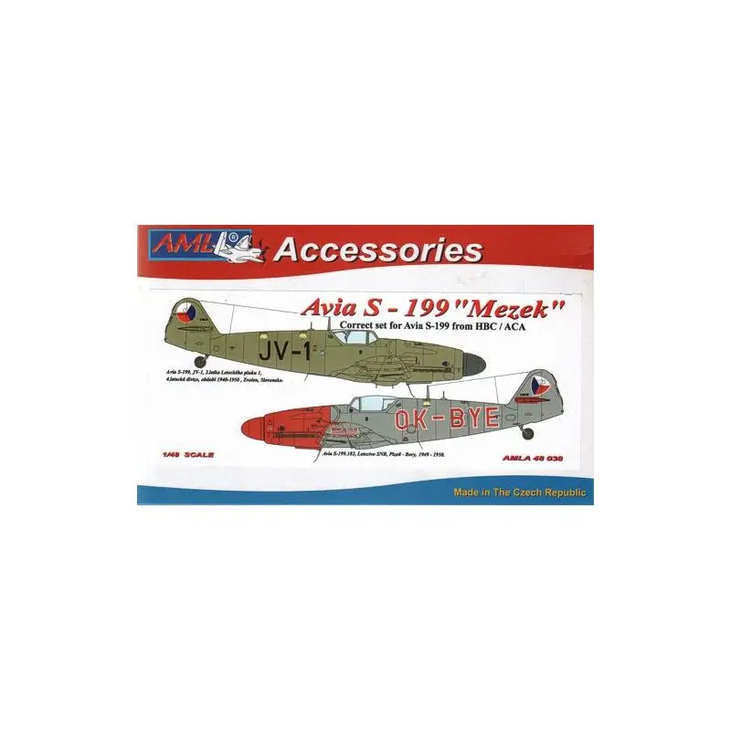 Op = Op Avia S-199 (JV-1, OK-BYE) (ontworpen voor gebruik met Academy en Hobbycraft kits) Accessoire