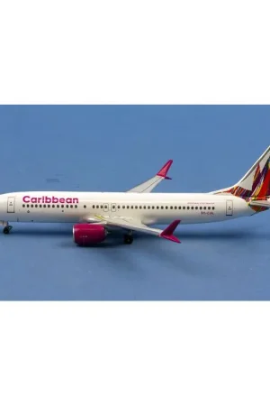 Speciale Aanbieding Caribische Boeing 737 MAX8 9Y-CAL Miniatuur