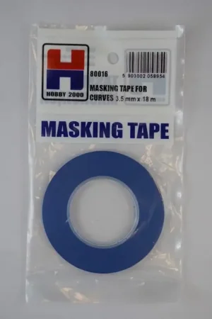 Afplakband voor rondingen 3,5 mm x 18 m Accessoire Favoriet