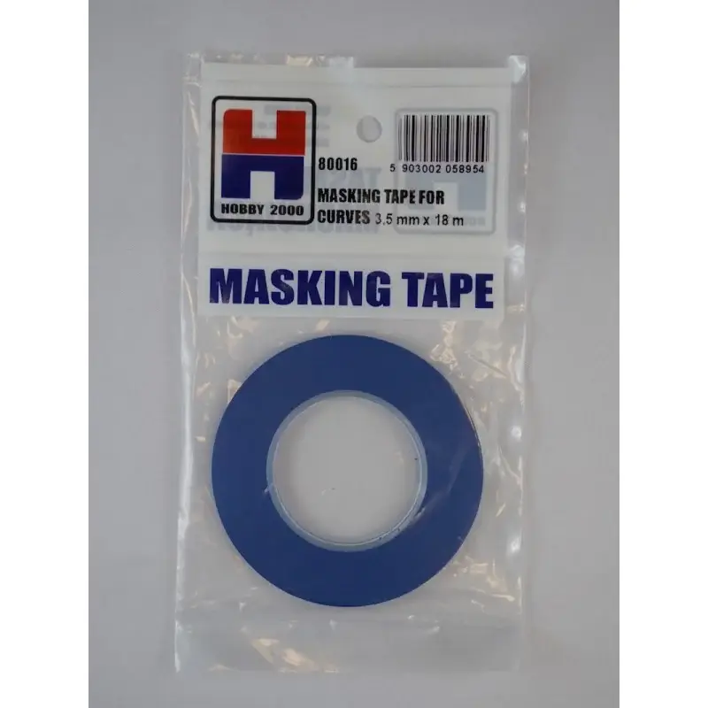 Afplakband voor rondingen 3,5 mm x 18 m Accessoire Favoriet