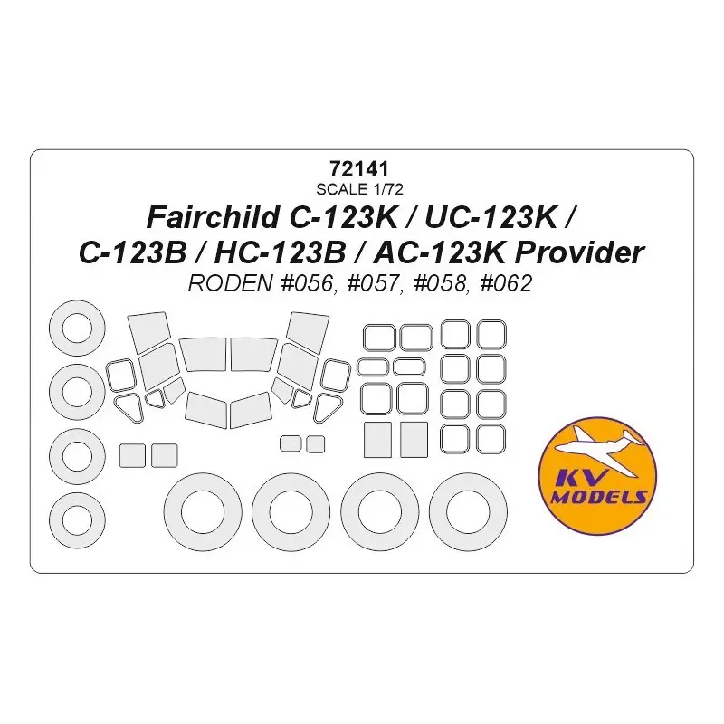 Uitverkoop Fairchild C-123 Provider + wielen maskers Accessoire